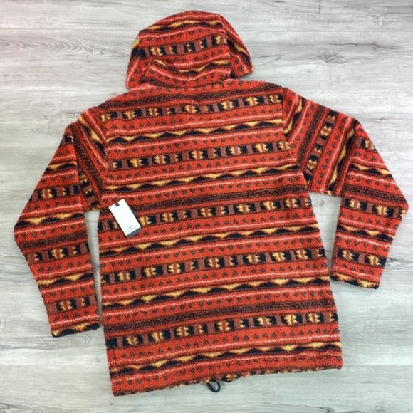 Rip Curl Red and Black Patterned Hoodie - Picture 8 of 8